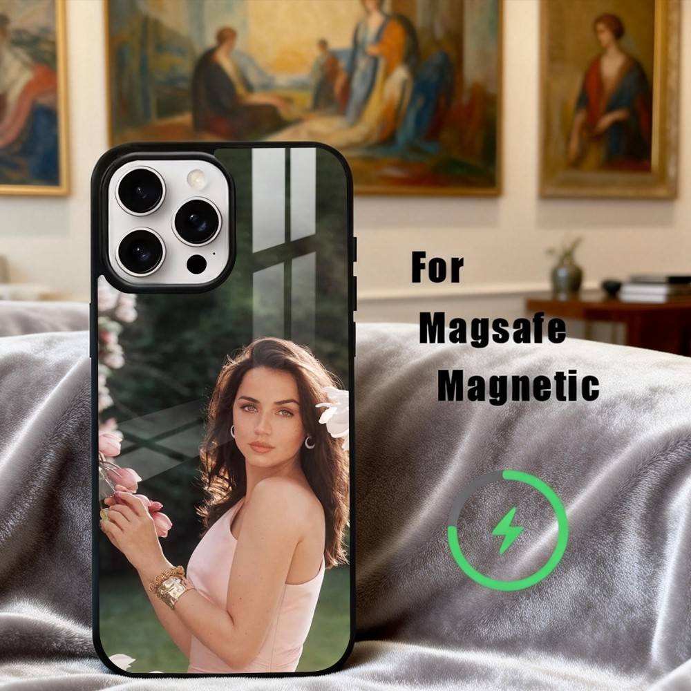 A-Ana de A-Armas-S Actress Phone Case For iPhone17,16,15,14,13,12,11 Plus,Pro Max Magnetic For Magsafe Wireless Charging