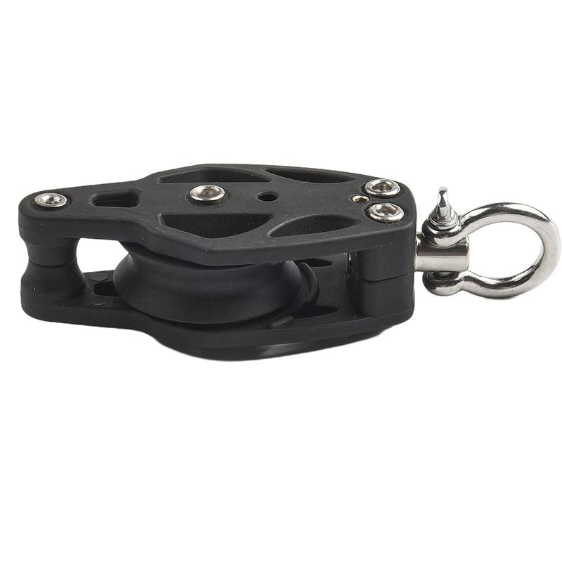 35mm Heavy Pulley Swivel Sailing Block With Becket Stainless Steel Sheave Block For Rigging Sailboat Marine Boat Accessories