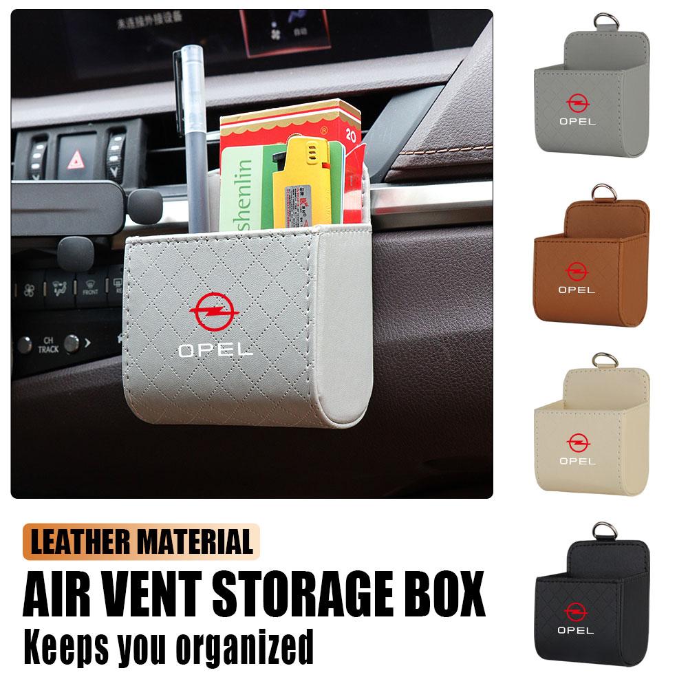 Car Emblem Air Outlet Hanging Storage Box Organizer Auto Accessories For Opel OPC Astra K J Vectra Corsa Zafira Insignia Mokka FG8