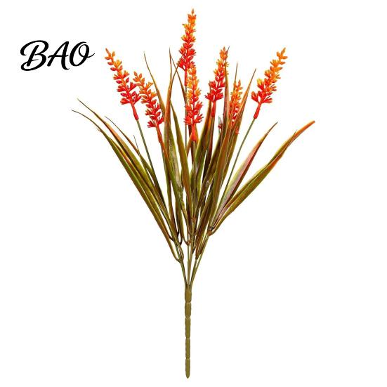 Long Lasting Fake Plants Fall Artificial Flower with Eucalyptus Leaf, Lifelike Faux Plants, Realistic UV Resistant for Autumn Thanksgiving Harvest
