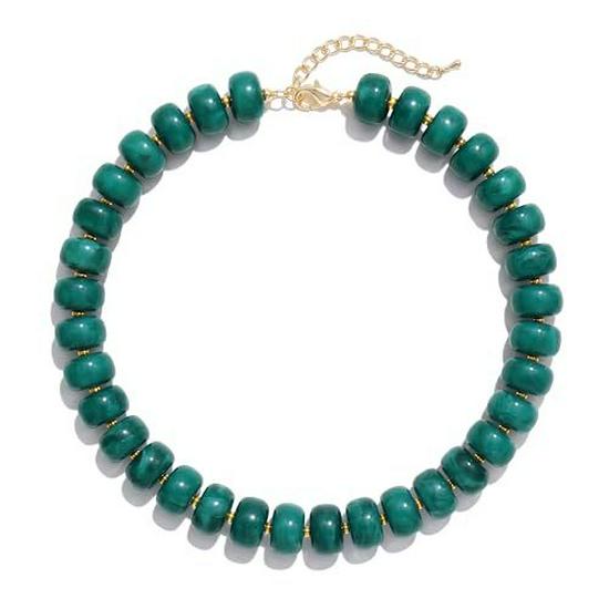Bright Bohemian Beach Choker: Jelly-Colored Acrylic Resin Necklace for Women
