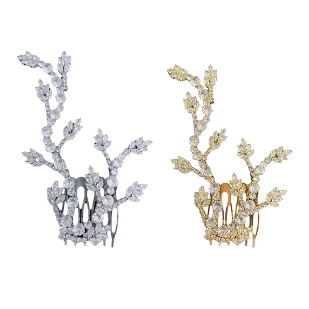 Handmade Hair Clip Comb Full Diamond Hairpin Fashion Headwear Bridal