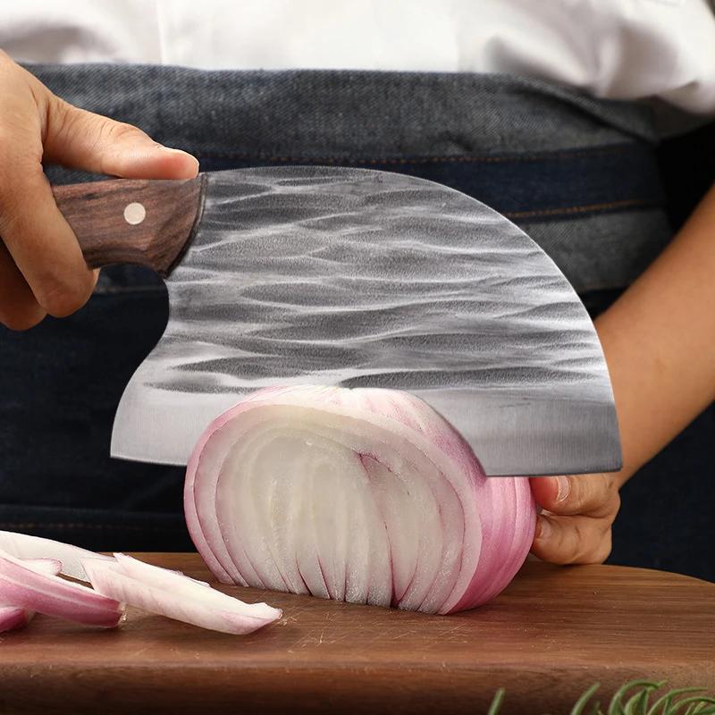 Forged Kitchen Chef Knife Set High Carbon Steel Meat Vegetables Slicing Knives Professional Butcher Chopping Cleaver Knife