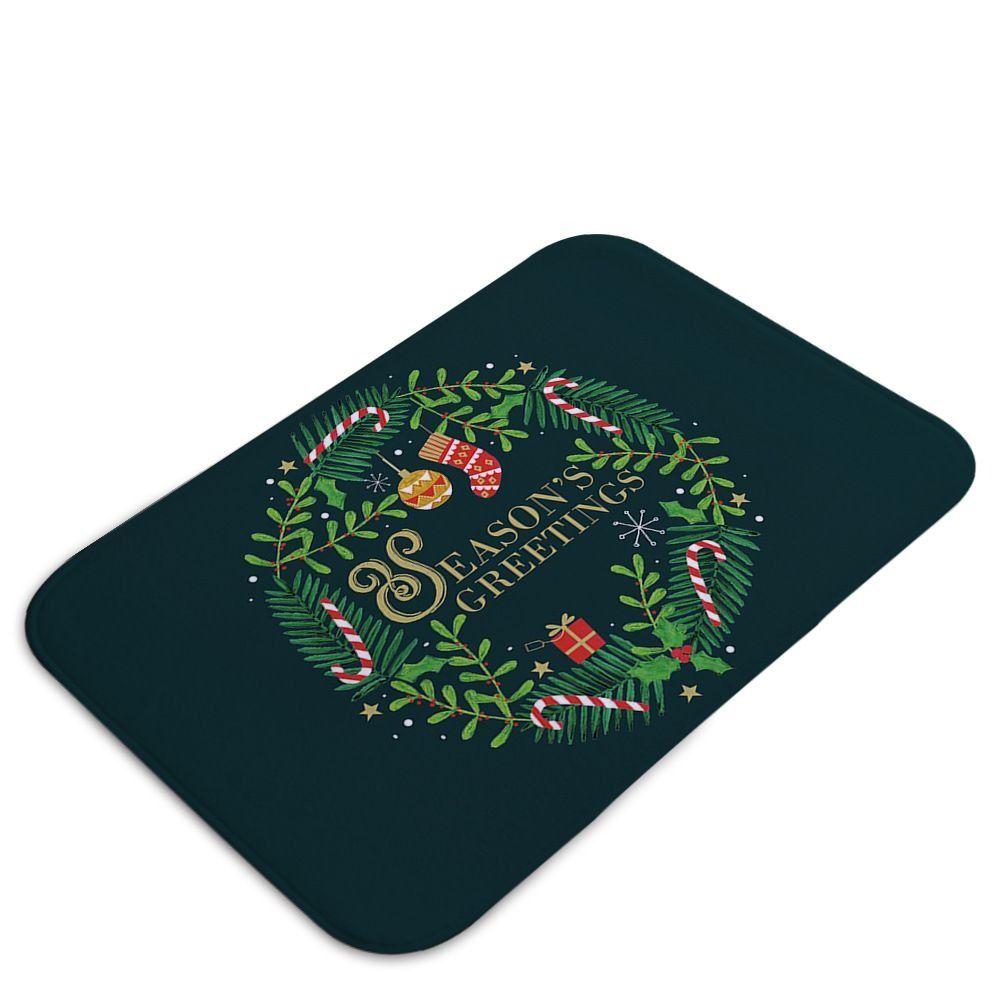 Soft Christmas Carpet Festival Theme Living Room Rug Merry Christmas Entry Floor Mat Dining Room