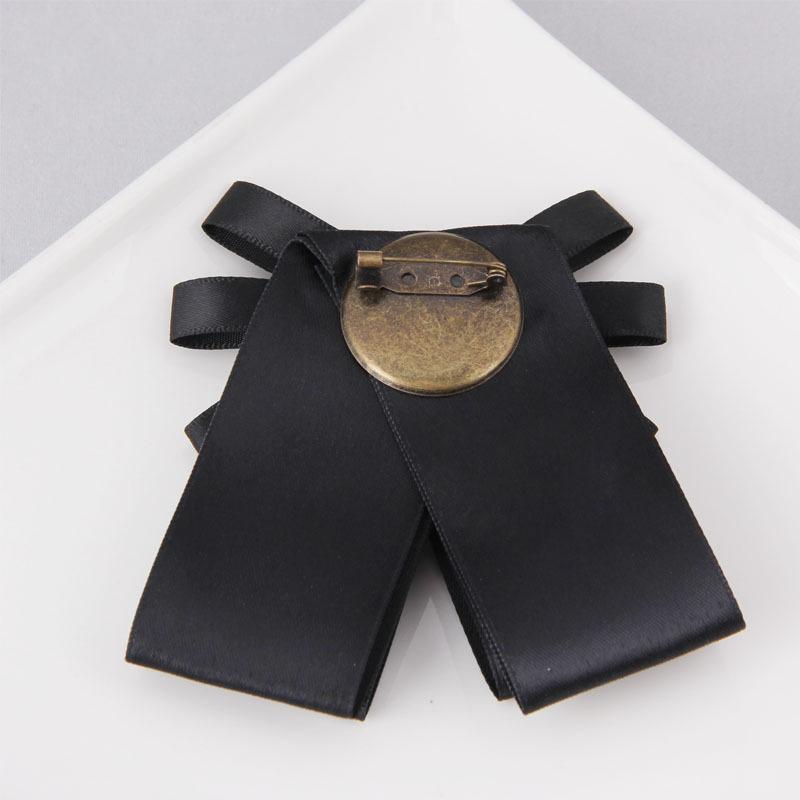 Retro Personalized Fabric Bow Brooch Corsage Mourning Brooch Women Suit Shirt Collar Pins Necktie Jewelry Accessories