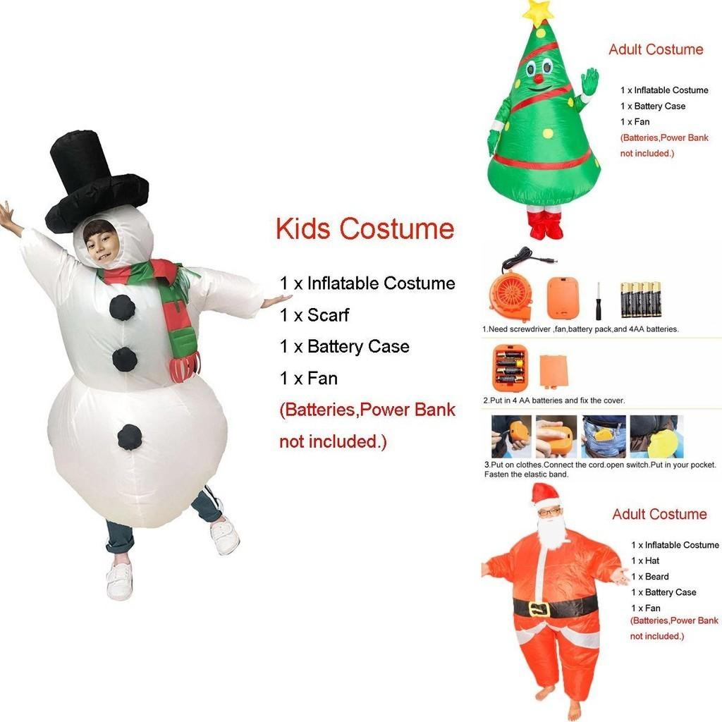 Hilarious Unisex Christmas Adult Inflatable Fancy Dress Costume For Parties And Events
