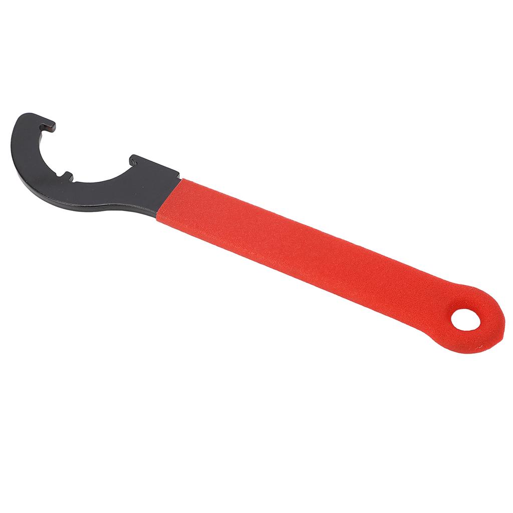 Clé à crochet en C Acier au carbone Outil clé à ergot avec poignée en caoutchouc pour raccord de tuyaux de sol