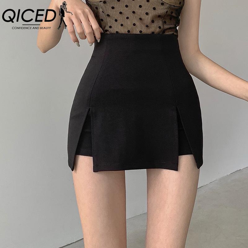 QICED Damenmode Lässig Sommer Frühling Rock