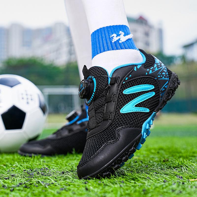28-39 Sapatos de Futebol Infantil Juvenil Firmes Velcro Sapatos de Futebol Treino Chuteiras de Futebol Infantil Meninos Chuteiras de Futebol