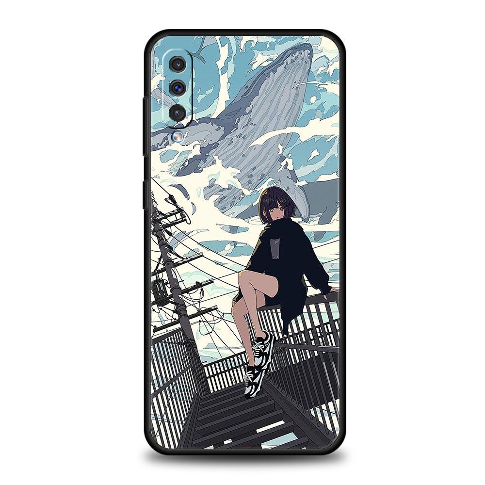Anime Girl Art Scenery Phone Case For Samsung Galaxy A12 A32 A50 A70 A20E A20S A10 A10S A22 A30 A40 A42 A52 5G A02S A04s Cover