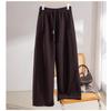 2025 Puyuan Autumn/Winter Silk Cashmere Women's Wide-Leg Pants with Double Pockets