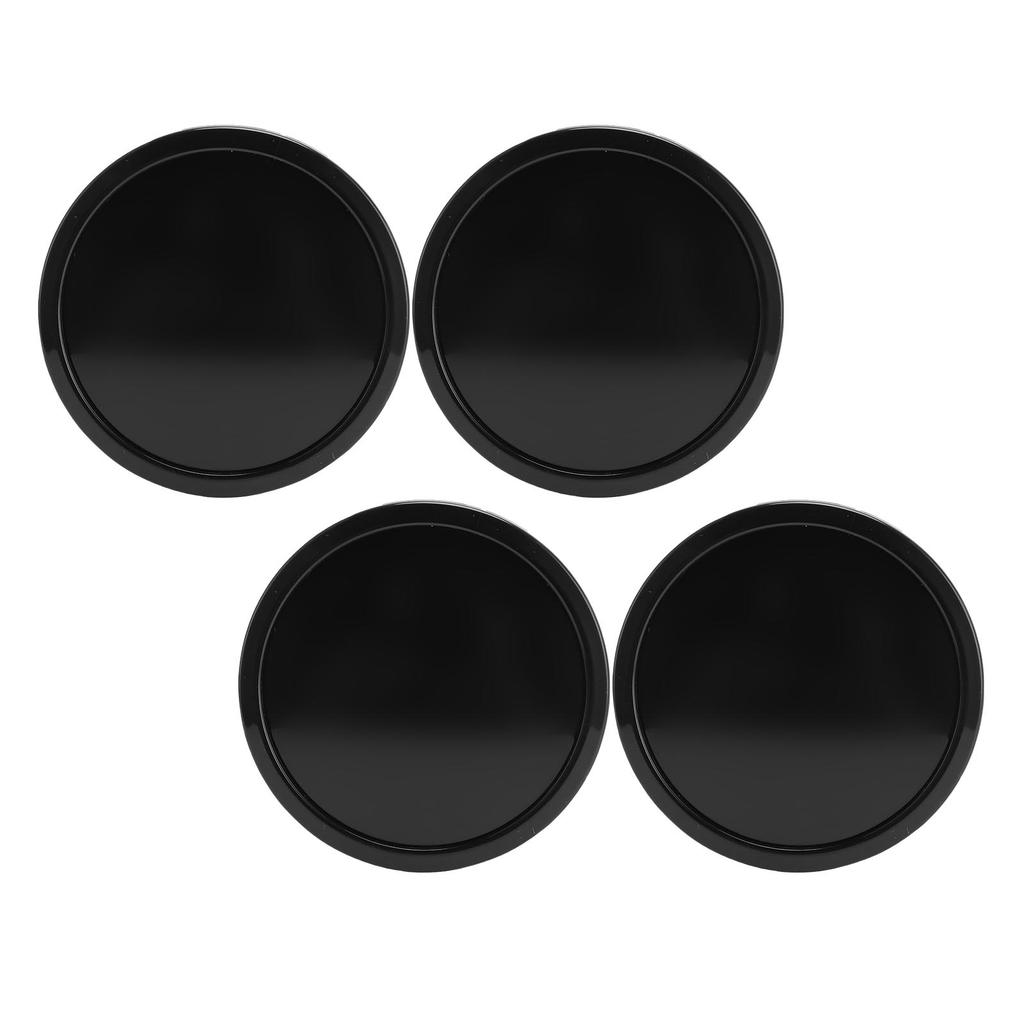 4PCS Wheel Center Caps 75mm Outer Diameter Scratch and Rain Proof Excellent Sealing for Vehicles Black