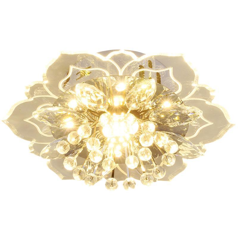 Modern Minimalist Ceiling Light - Embedded Crystal Lamp for Living Room, Corridor, and Aisle