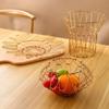 Foldable Fruit Bowl Large Capacity Foldable Creative Fruit Basket Scalable Iron Wire Basket Desktop Storage Hollow Basket