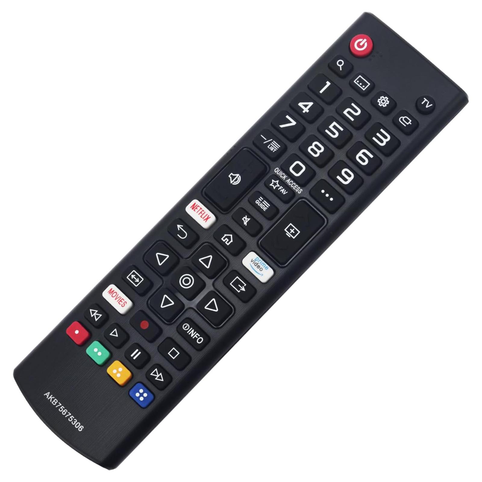 

AKB75675306 For LG TV Remote Control 1-10m Range Ergonomic Design Infrared Controller A