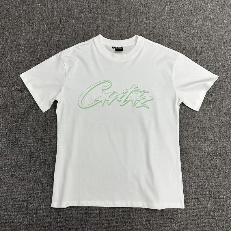 Corteiz Streetwear Baumwoll-T-Shirt Herren Lockerer Schnitt Rundhals Kurzarm Hip Hop Grafik-T-Shirt