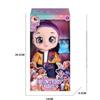 Neue 10-Zoll 5-Gelenk 5D-Augen Fetter Körper KPOP Hexe Gruppe Mädchenpuppe mit Musikgeräusch Vinylspielzeug Blaue Tigerfigur Geschenk Sammlerstück