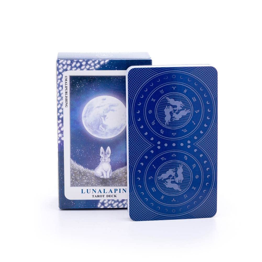 78pcs Tarot Luna Lapin Rabbit Tarot Deck Tarot Cards Tarot Card Game Party Table Board Game Card Deck Fortune Telling Oracle Cards