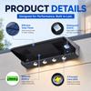 Xiaomi 2 Pack Solar Wall Lights 4 LED Solar Fence Lights Outdoor Waterproof Solar Deck Lights Wall Lights for Fence Post Yard Pathway