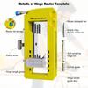 Plastic Hinge & Door Lock Hole Positioner, Drilling Locator for Hardware Installation
