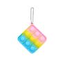 Colorful Silicone Keychain Bubble Toy - Mouse Killer Pendant and Educational Decompression Tool