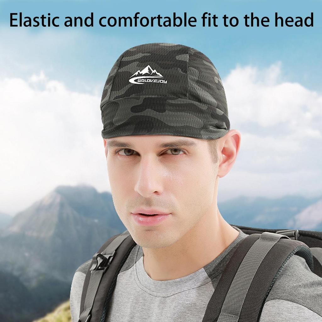 Cappellino Raffreddante Fodera per Casco Traspirante Assorbi Sudore Cappello Sportivo per Ciclismo Corsa Comodo Cappello da Escursionismo all'Aperto Cappello Asciugatura Rapida