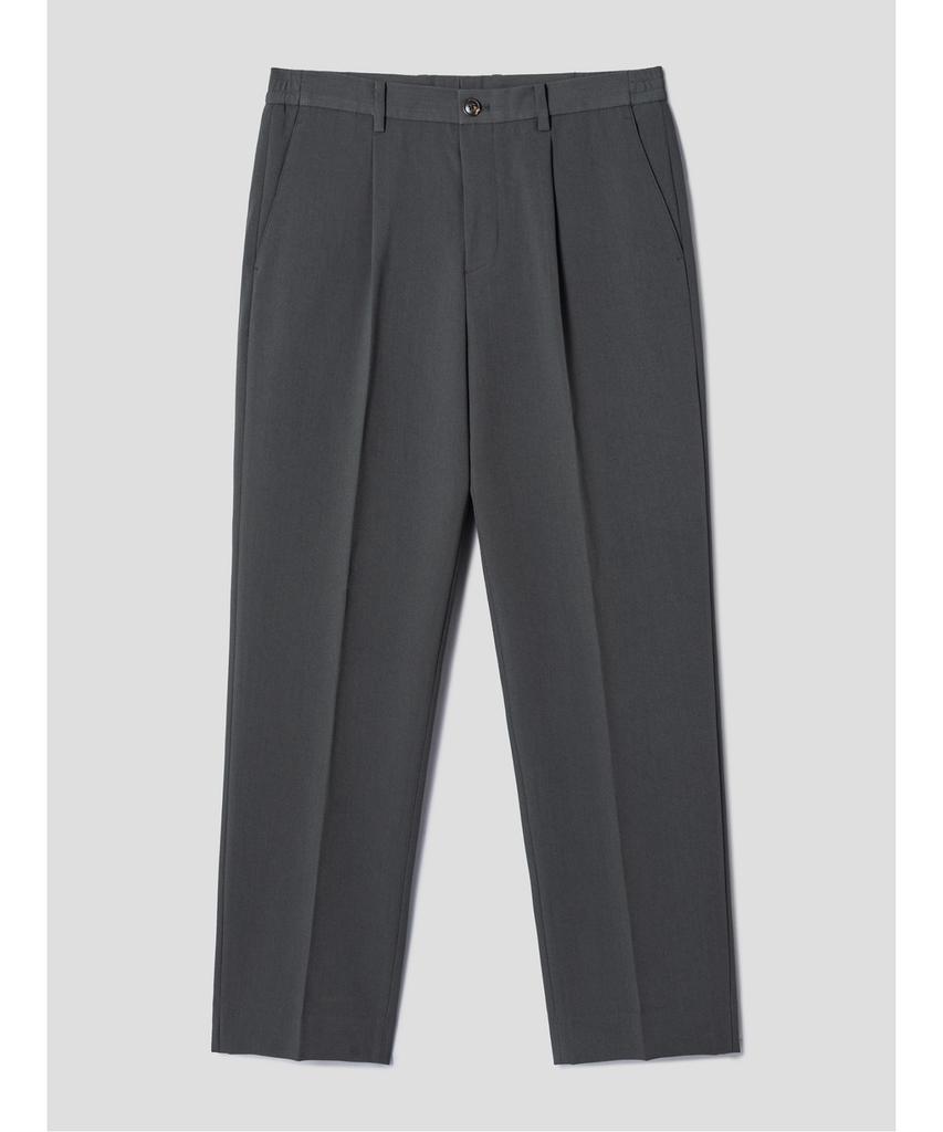 SHIFT.G Semi Wide Onetuck Slacks Khaki