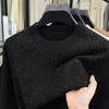 Maglione da Uomo a Girocollo Lavorato a Maglia Autunno Inverno Stampa Artigianale a Diamante Manica Lunga Top da Uomo