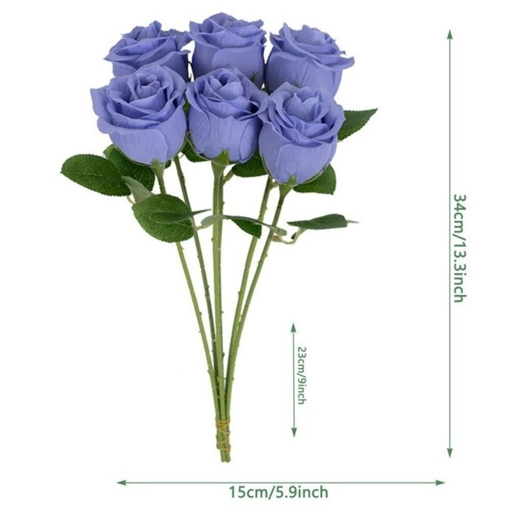 Silk Rose Simulation Flowers Small Bundle Artificial Flowers Home Decoration  Photography Props