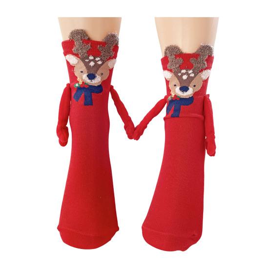Magnetic Holding Hands Socks Novelty Funny Christmas Holding Hands Socks Xmas Stocking Stuffer Gag