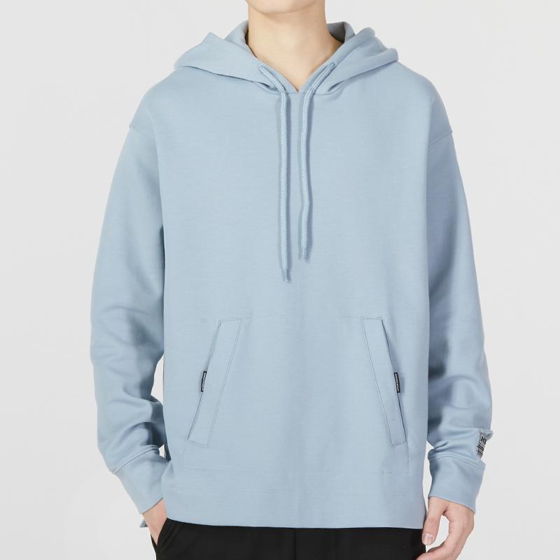 Under Armour Solid Color Fitness Training Hoodie Men Tops Light-Blue 1377173-465