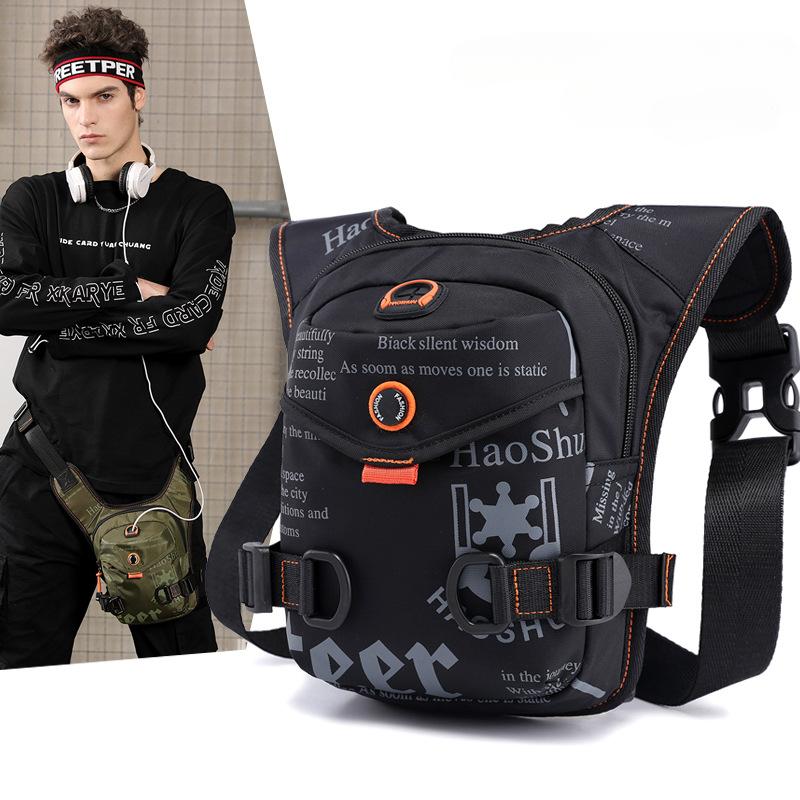 Outdoor Cycling Leg Bag Multifunctional Sports Men's Chest Bag Portable Waist Bag Crossbody Bag Multi-purpose Shoulder Bag Waterproof and Anti-theft