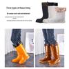 Men's High-Top Waterproof Quick-Dry Non-Slip Rubber Rain Boots