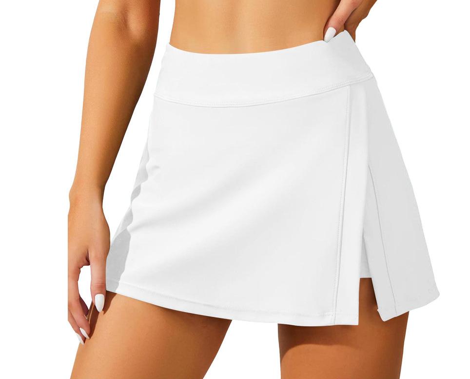 

2025 Быстросохнущая спортивная юбка для плавания с боковым разрезом и защитой от просвечивания Extra Large белый