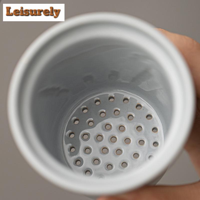 Retro Hand-painted Persimmon Travel Tea Set Kit Vintage 1 Pot 2 Cups Tea Maker Organizer Portable Outdoor Tote Bag Decoration