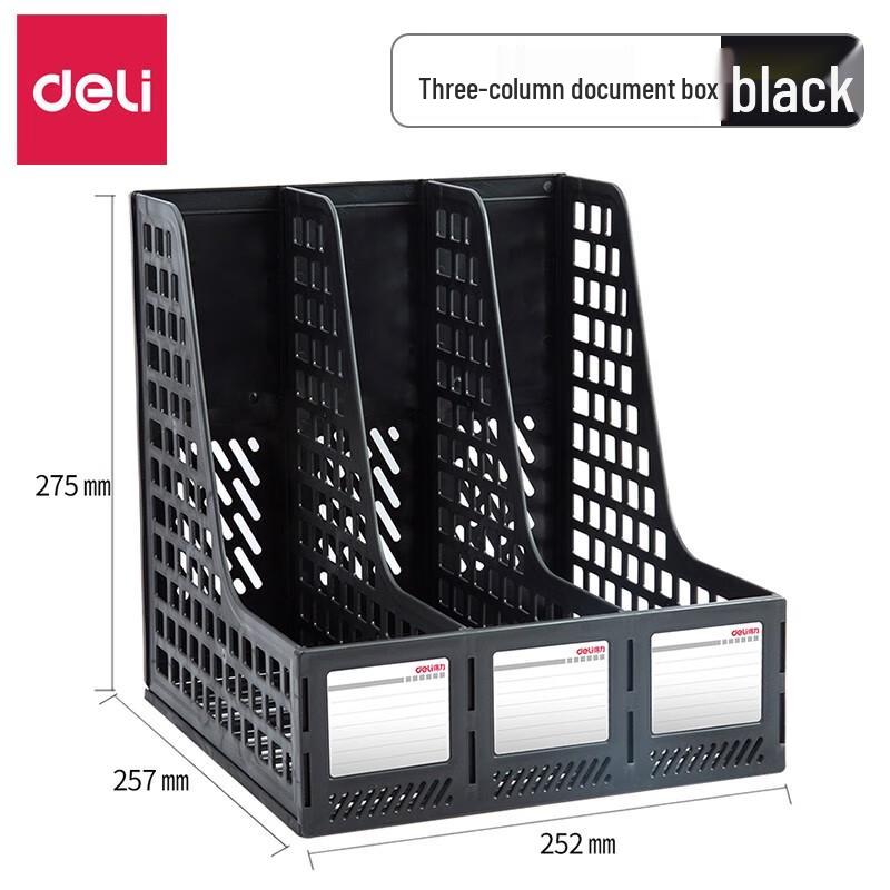 Deli 3-Tier Plastic File Organizer