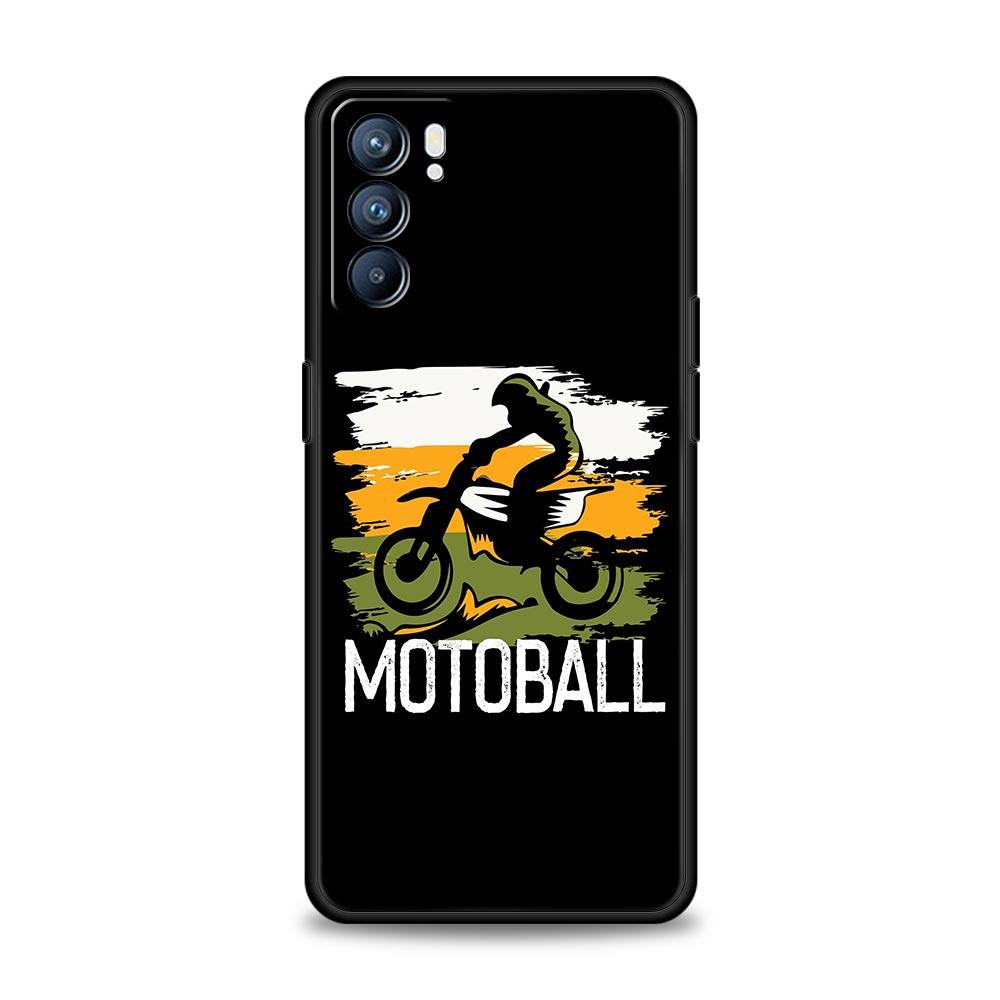 Moto Cross Motorcycle Phone Case For OPPO Find X5 A54 A53 A52 A9 2020 A15 A95 A76 A74 A12 Reno7 SE Reno6 Pro Plus 5G Cover