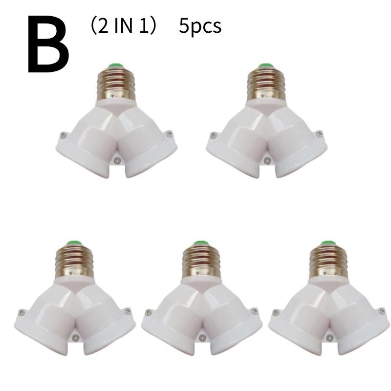 3-in-1 E27 Socket Splitter Adapter E27 to E27 Bulb Holder Extender Bracket for Photography Studio Kitchen Restaurant Lighting