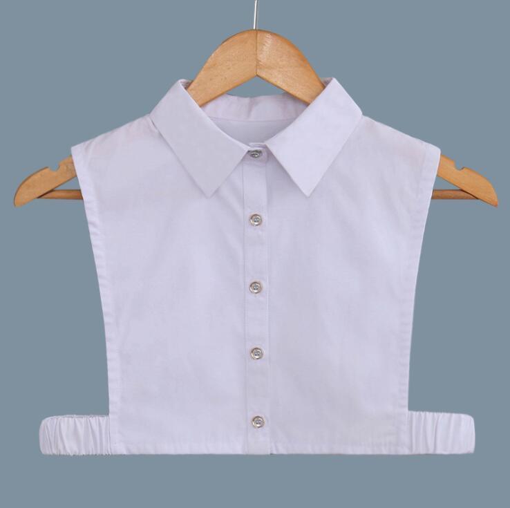 Perfect Match Elegant Womens Fake Collars Pearls White Cotton False Collars Woman Embroidery Lace Detachable Collar Shirt Faux Col Chemisie