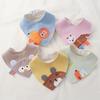 Triangle Cartoon Baby Bibs Soft Newborn Feeding Towel Cotton Cloths for Girls Boys Bandana Bib Newborn Saliva Towel Burp Cloths