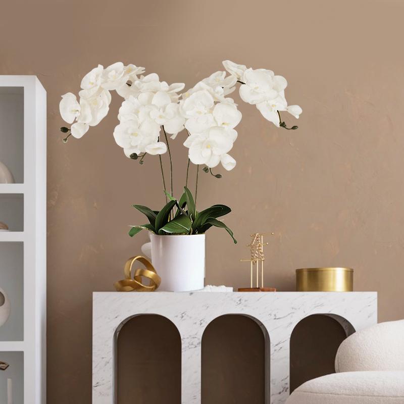 Artificial Butterfly Orchid Flowers for Home Room Garden Decoration DIY Wedding Bouquet Real Touch Silk Phalaenopsis Fake Plant