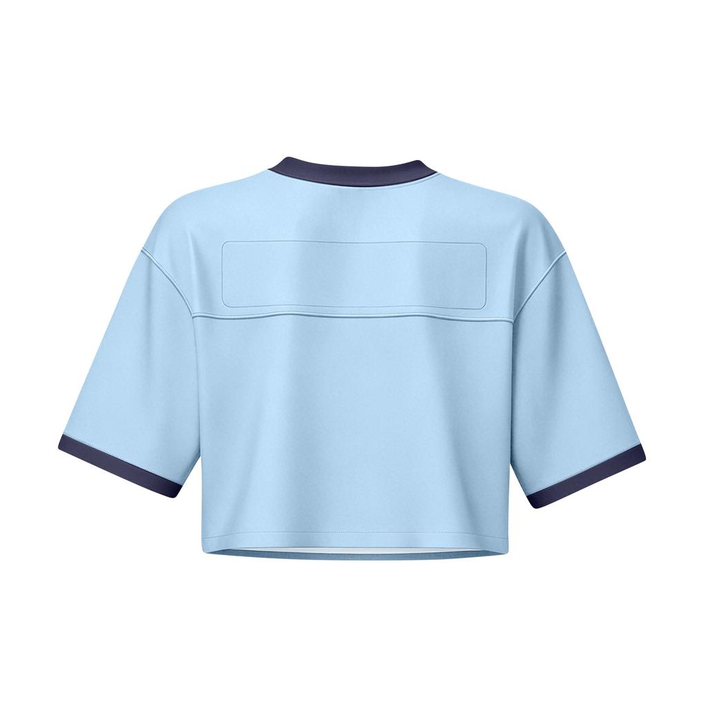 Women's V Neck Crop Top T Shirt Short Sleeve Soccer World Cup Printed Tee Argentina Netherlands Germany Venezuela Jamaica Canada