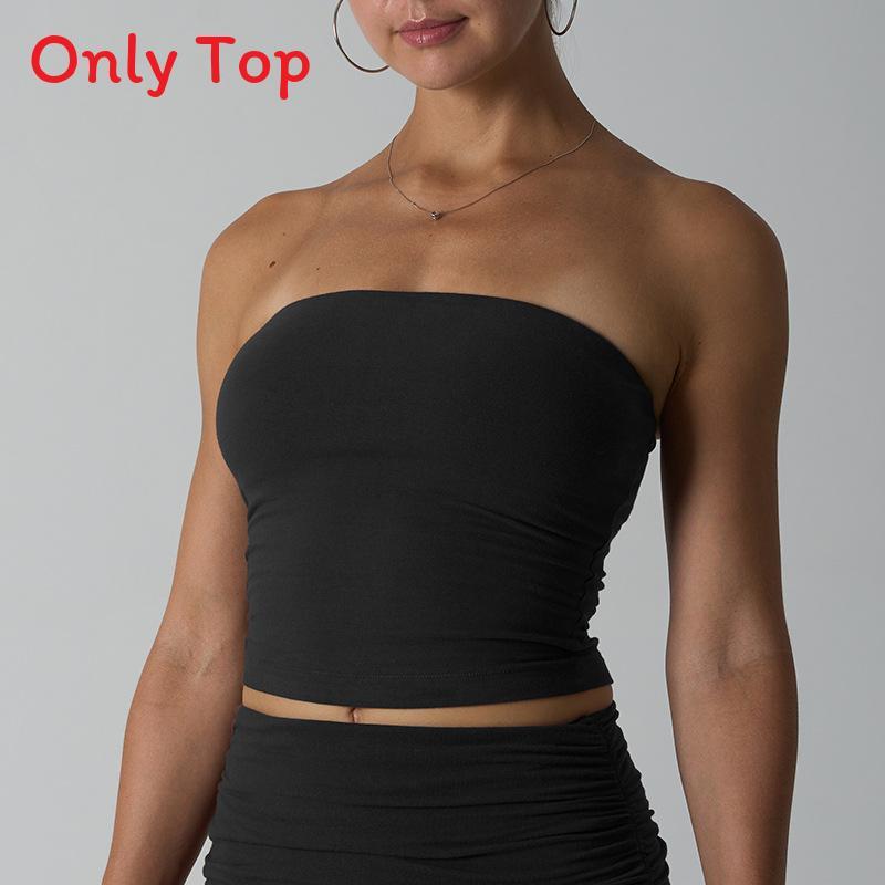 Sexy Girl Cotton Tube Top With Builtin Bra For Running And Street Style