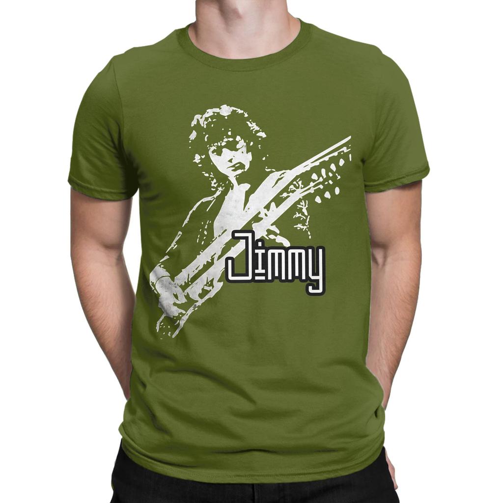 Jimmy Art Essential Funny 100 Cotton Tshirt Jimmy Page Tees Tops For Unisex