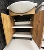 Bathroom cabinet with washbasin, standing, craft oak, 85x60x30 cm, Lily
