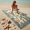 Custom Name Floral Parrots Quick-drying, highly absorbent beach towel,suitable for the beach, pool, gym, and travel.Sports sweat towel Convenient and 