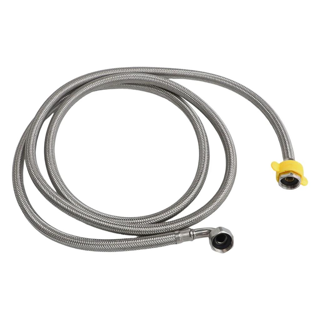 For Kitchens 1.2 1.5 2m optional Plumbing Accessories Water Inlet Stainless Steel Hose High Pressure Performance