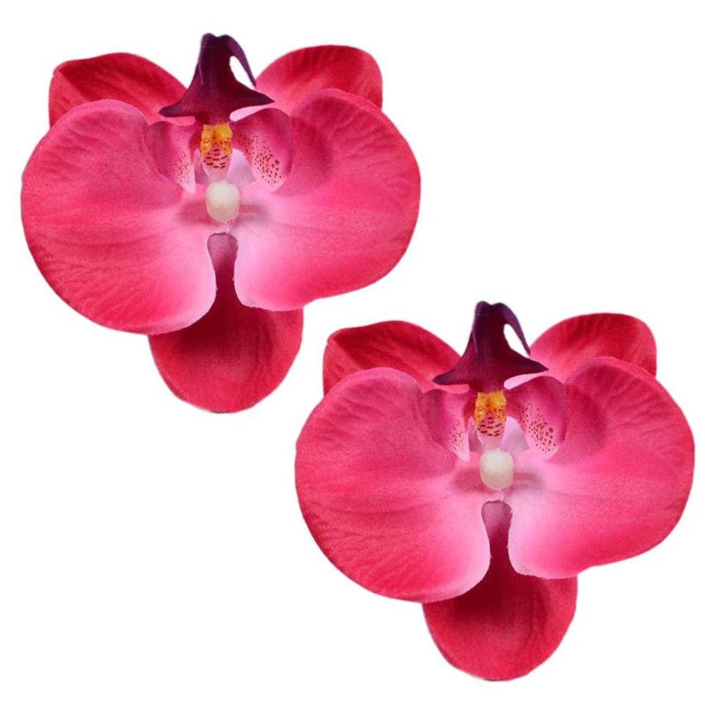 2pcs Korean Style Artificial Butterfly Orchid Decoration Flowers Orchids  Car Home Decoration