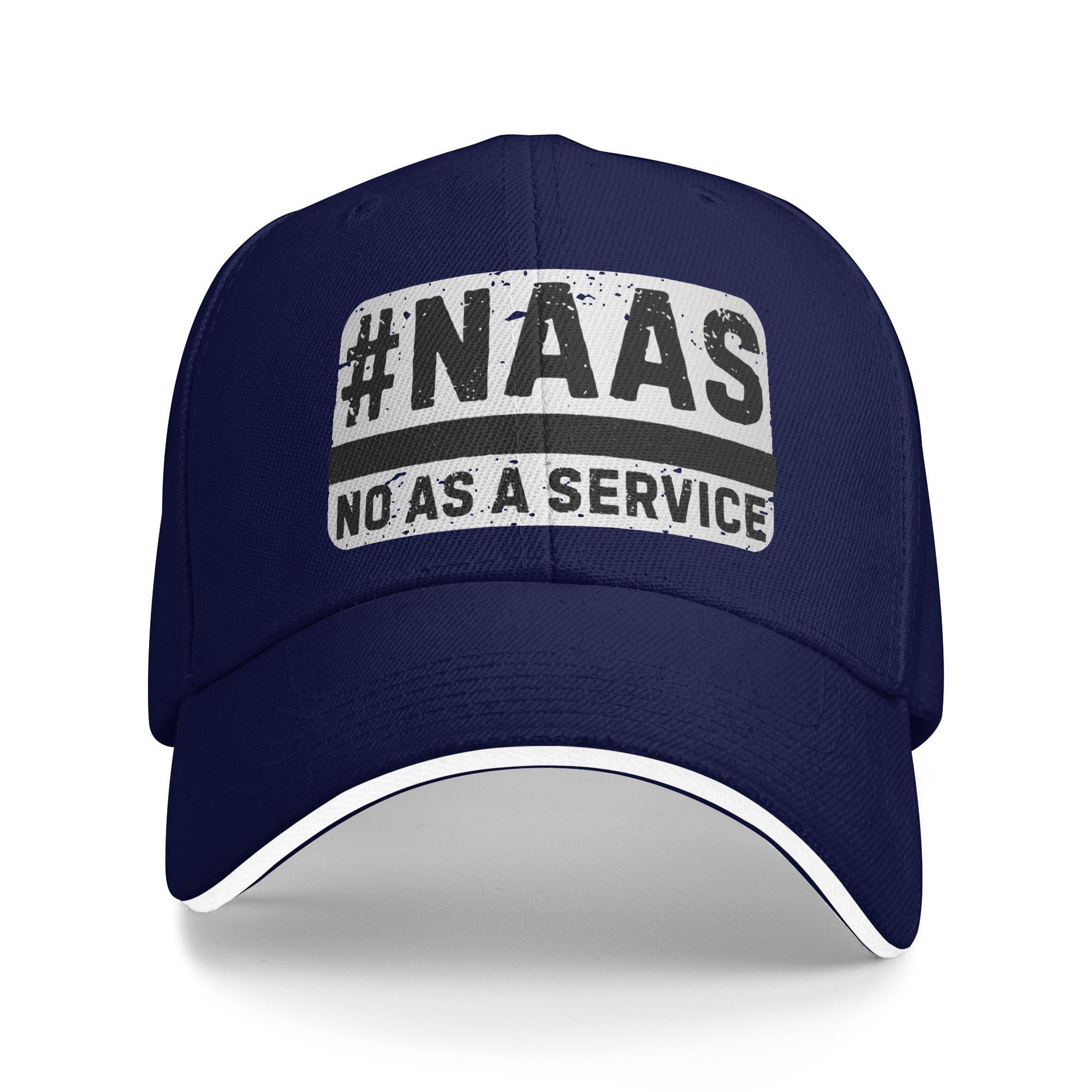

Naas No As A Service Casual Baseball Cap Summer Trucker Hat Sun Visor Outdoor Sports Hip Hop Hats Baseball Caps One Size темно-синього кольору