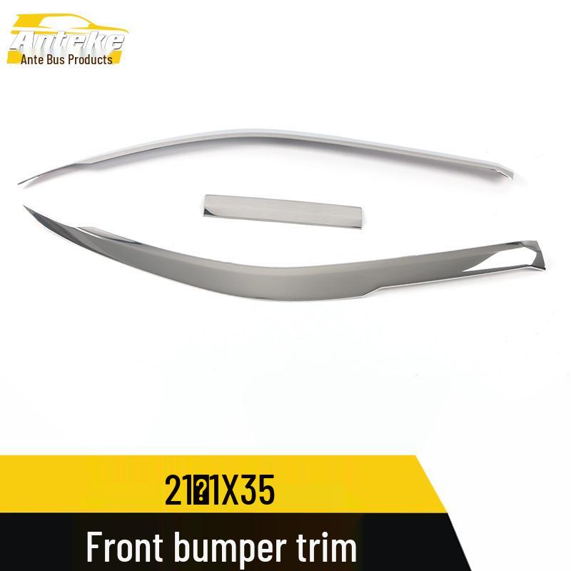 Compatible Stainless Steel Front Bumper Trim for 21 IX35 Models - Anti-Scratch Decorative Lip Spoiler